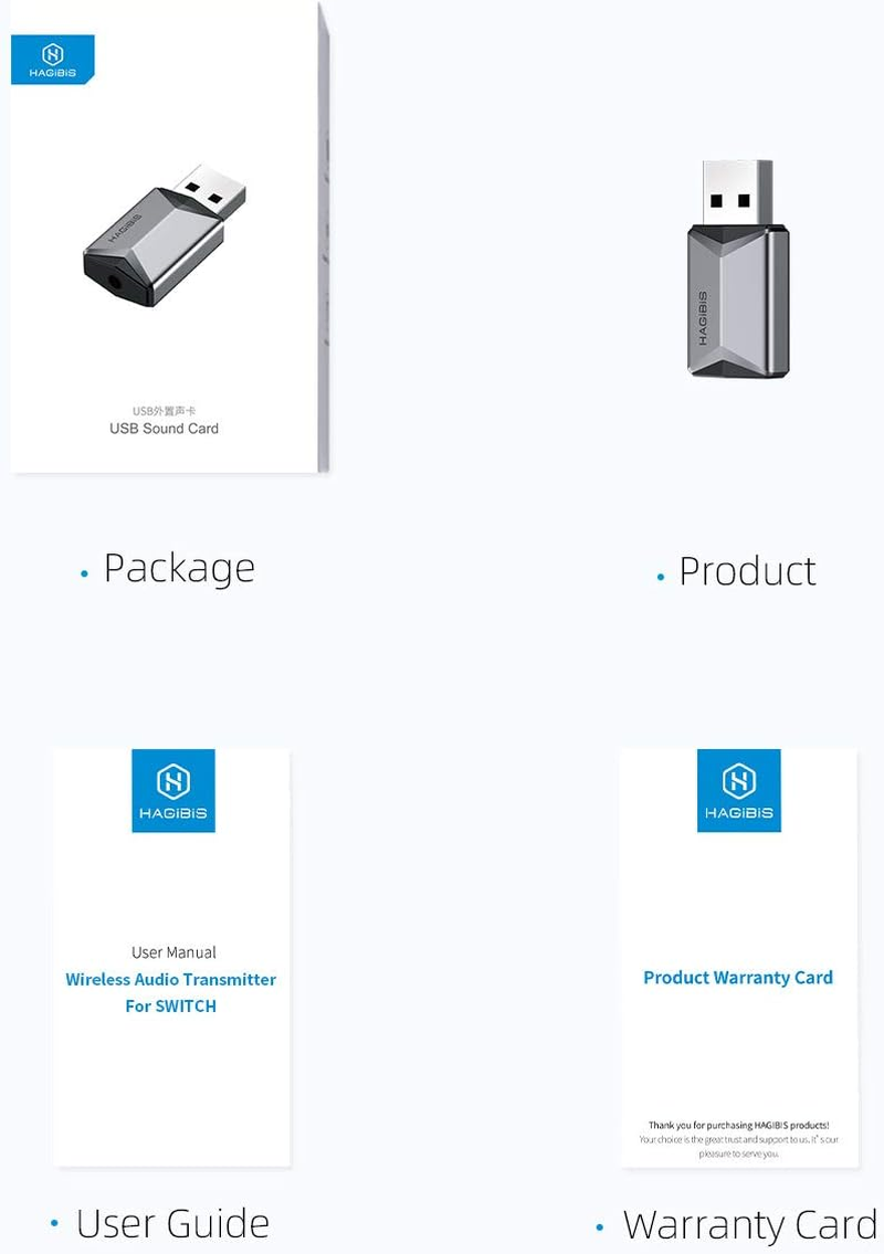 Hagibis USB External Sound Card Adapter Alloy 2 in 1 USB to 3.5Mm AUX TRRS Headphone and Microphone Jack Audio Adapter Mic Stereo Sound Card for Windows, Mac, PC, Laptops, Desktops, PS4, PS5 (Grey)