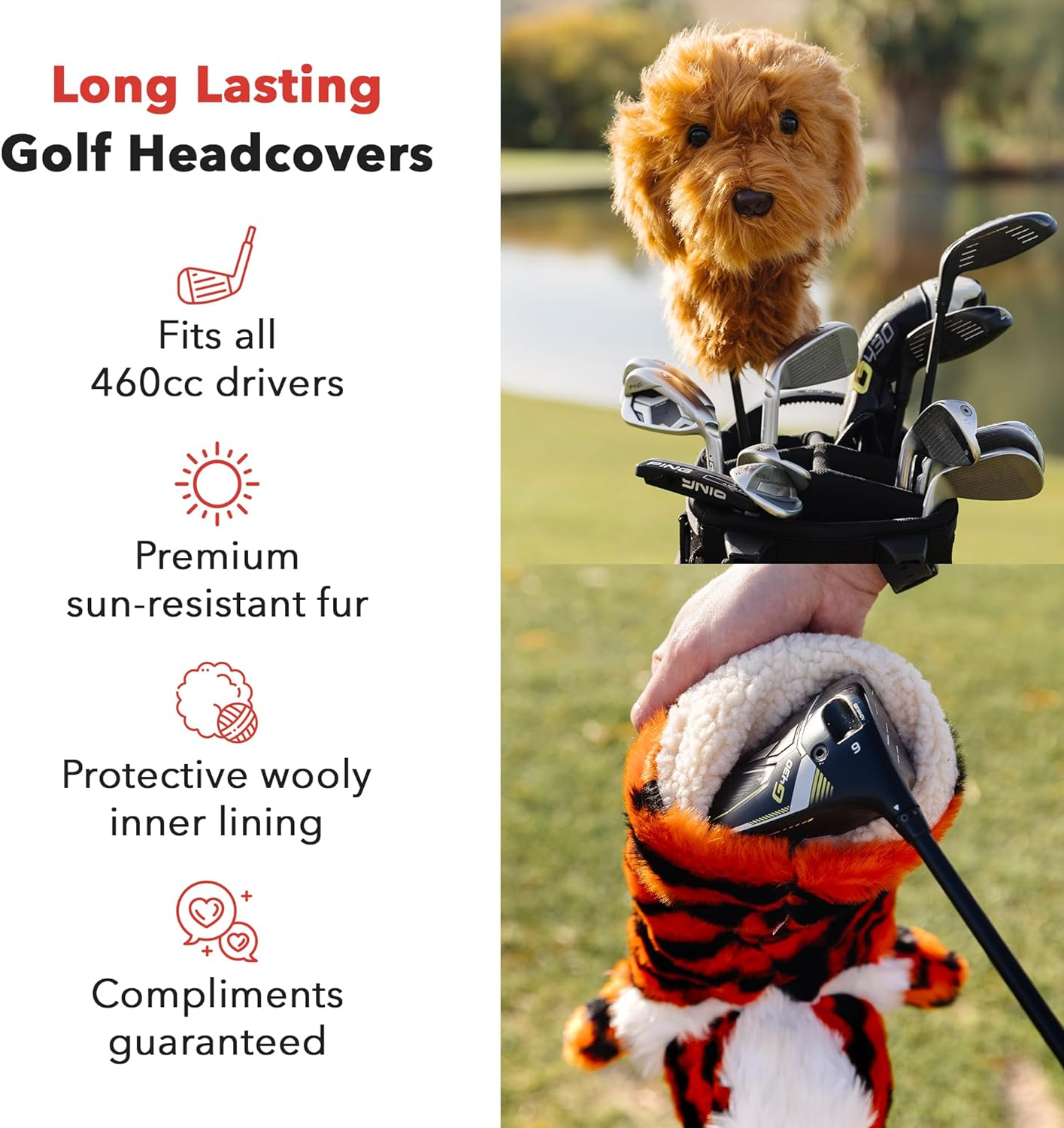 Daphne'S Lion Animal Golf Driver Headcover image number 4