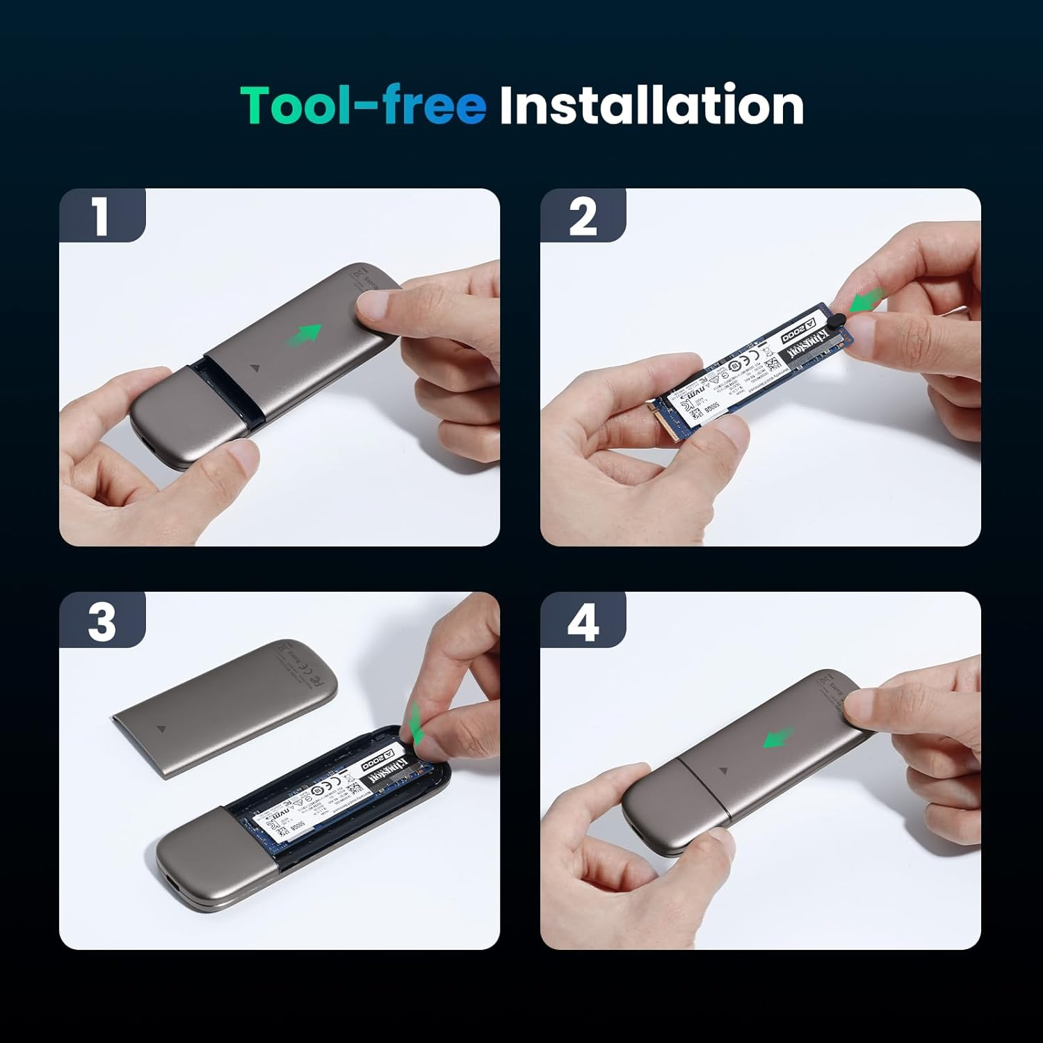 Ugreen 60355 M.2 B-Key Hard Drive Enclosure image number 5