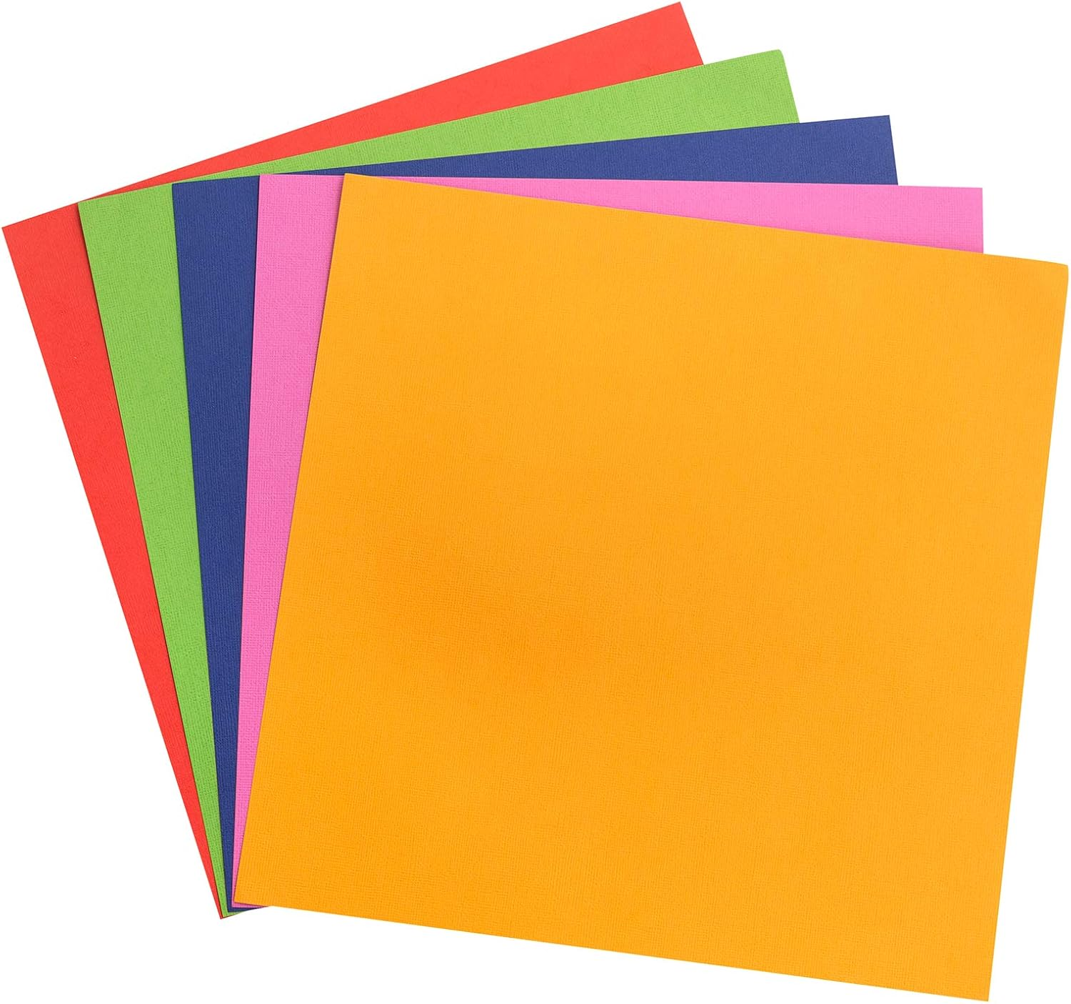 Precision Cardstock 12X12 Paper - Textured Craft Paper for Die Cutting, Card Making, Scrapbooks - 60 Heavy Duty Sheets, 15 Unique Colors, 80Lb (216Gsm), Solid Core - Brights image number 4