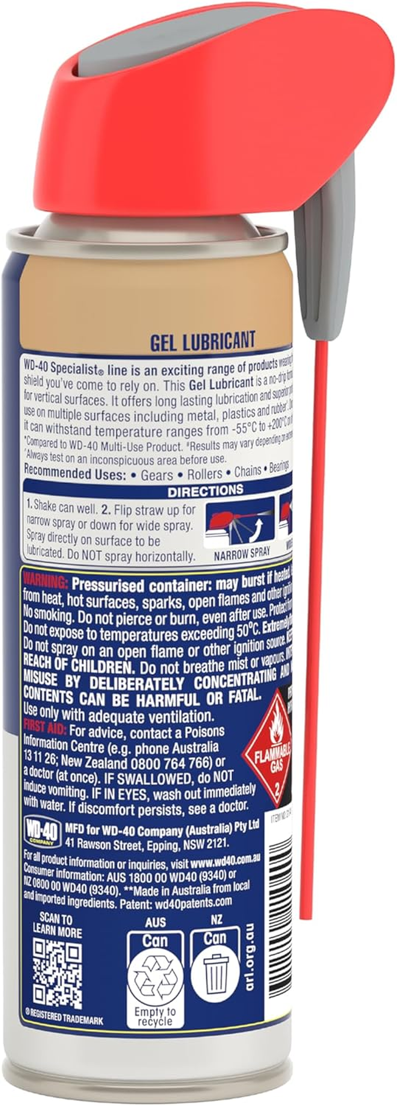 WD-40 Specialist Gel Lubricant 150G image number 6