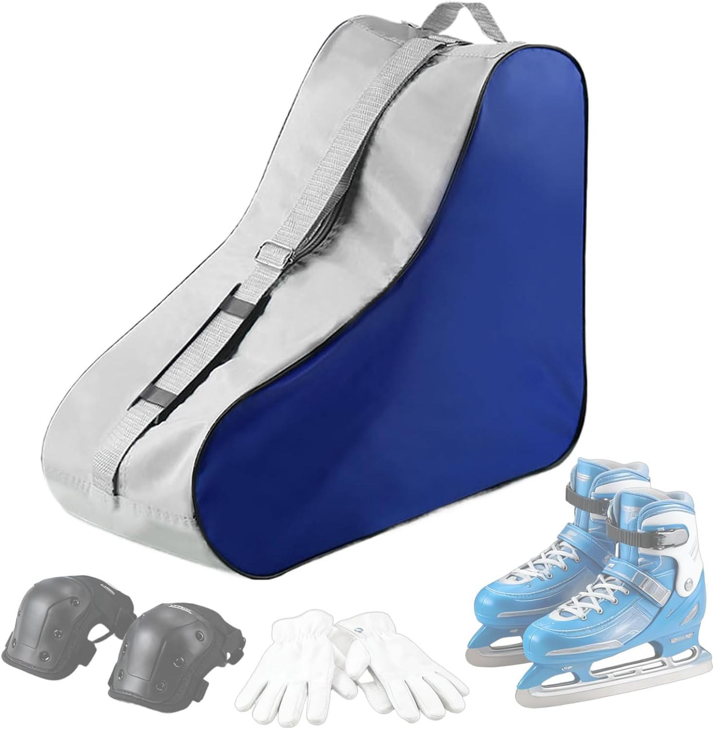 Rronnoy Skate Bag | Backpack Adjustable Shoulder Strap - Roller Skate Backpack with Zipper | for Children Girl Boys Kids Shoes