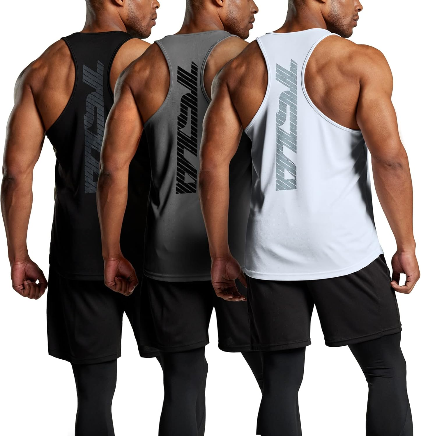 TSLA Men'S 1 or 3Pack Sleeveless Running Tank Top, Performance Athletic Muscle Shirts, Dry Fit Workout Gym Tank Tops