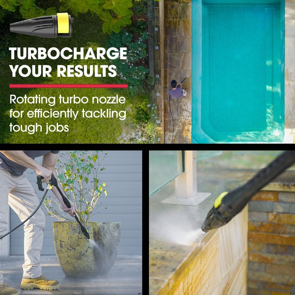 Jet-Usa RX530 Electric High Pressure Washer 3 Nozzles, Brush Head, Detergent Bottle image number 3