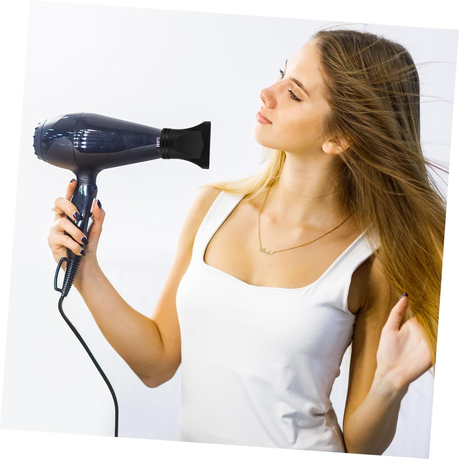 Housoutil 2 X Diffuser Nozzle for Hair Dryer, Professional Universal Nozzle for Hair Dryer, Nozzle for Styling Hair Dryers, Accessories for Hair Dryers For