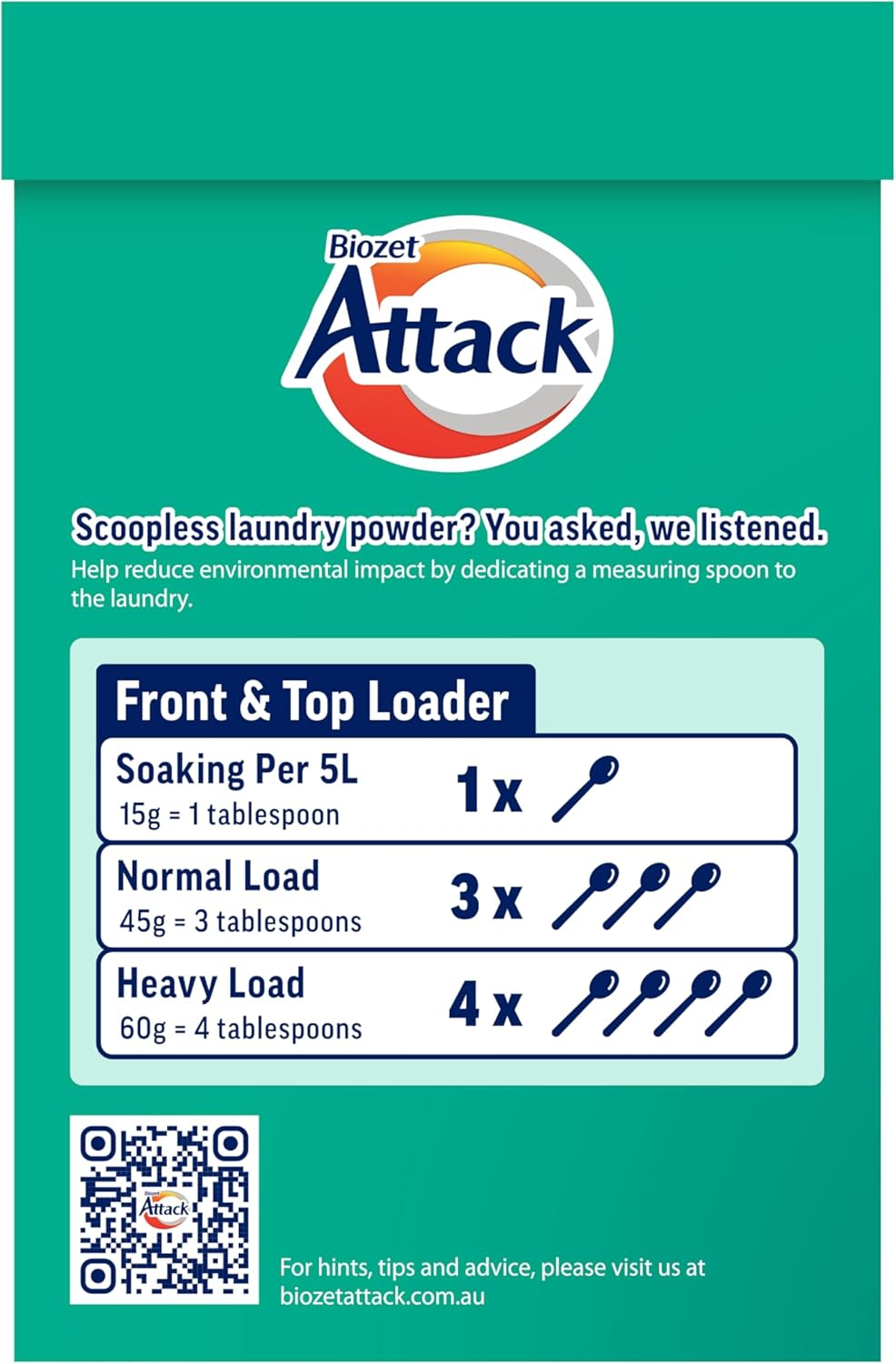 Biozet Attack Regular Laundry Powder Detergent, 2 Kilograms image number 6