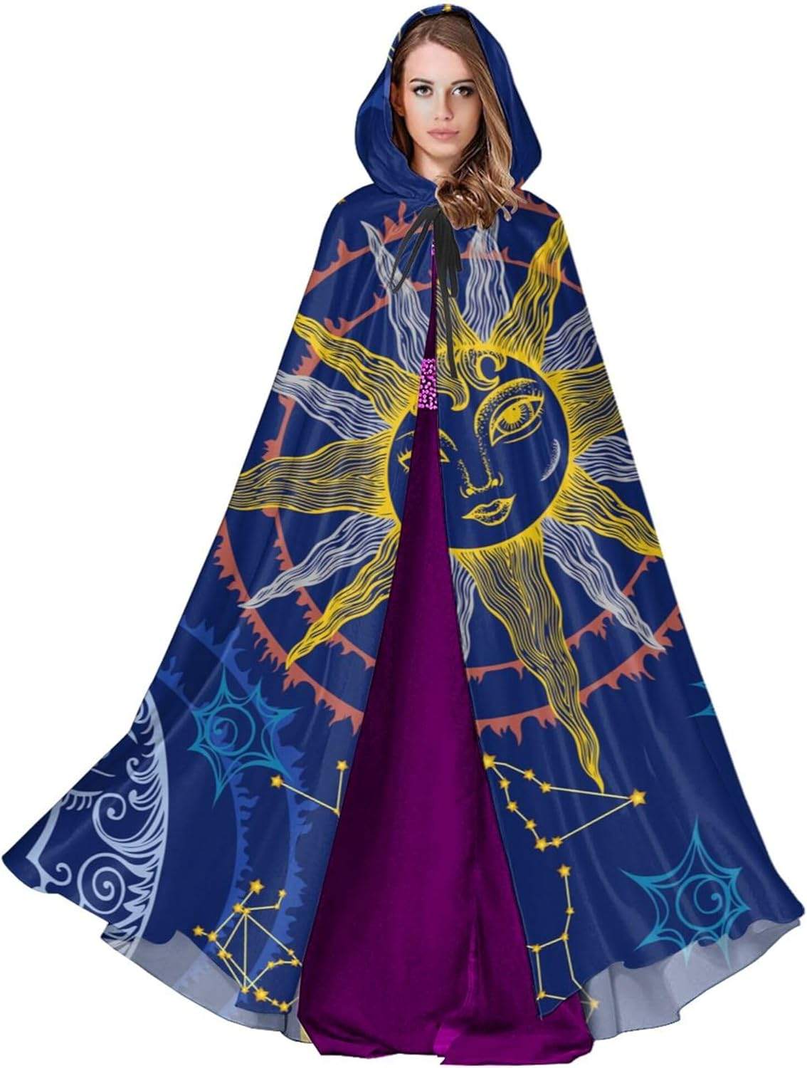 YETTA YANG Halloween Hooded Robe Cloak for Adult Men Women Christmas Hoodies Cape Cosplay Cosplay Costumes