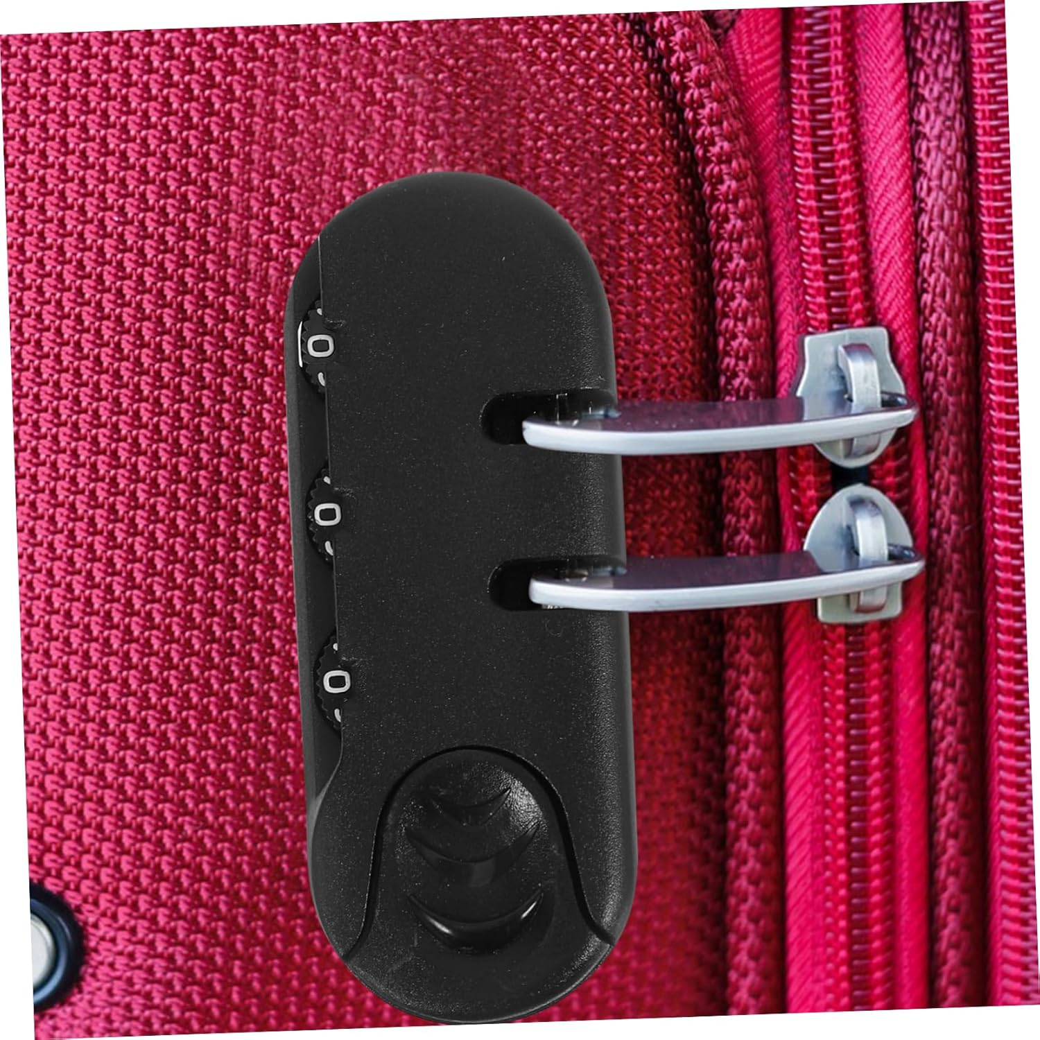 Yardenfun 3Pcs Travel Padlocks for Luggage Zipper Lock Theft Protection Zipper Lock for Backpacks and Suitcases Easy to Install Combination image number 2