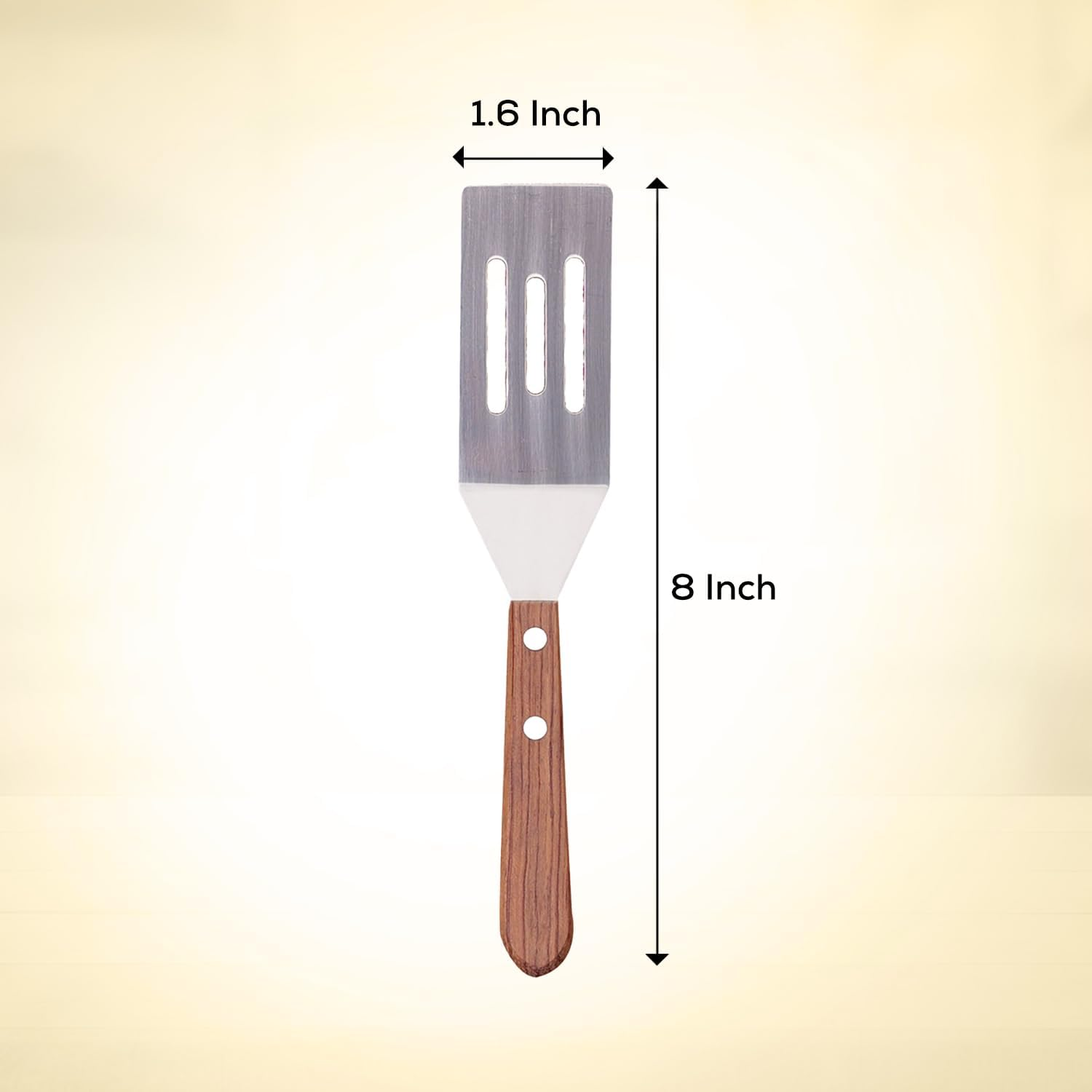 Mrs. Anderson&rsquo;S Baking Mini Flexible Brownie Cookie Spatula, Stainless Steel Blade with Wood Handle - Stainless Steel image number 1