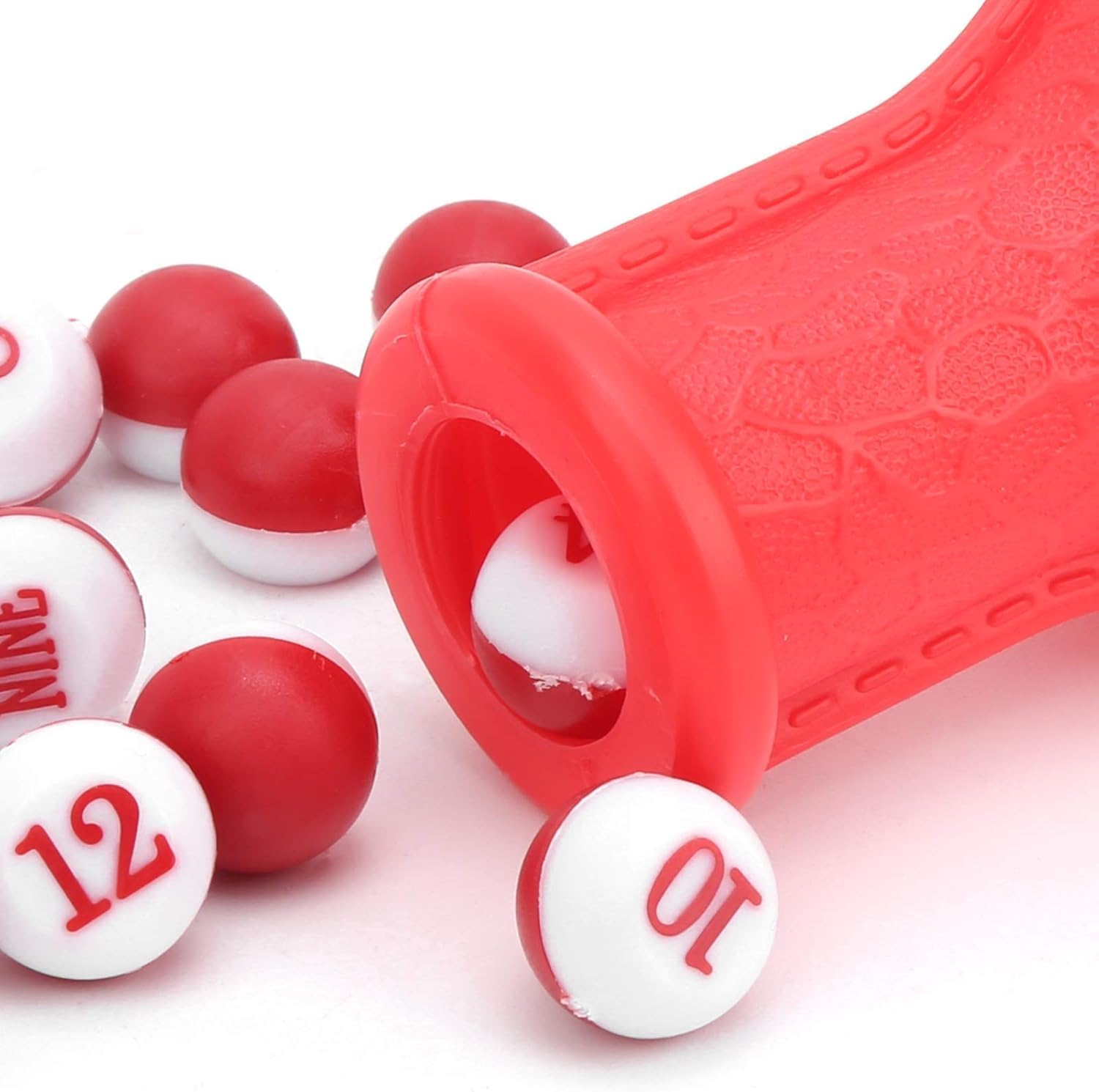 Billiards Digital Dice and Billiard Dice Bottle Kit,Billiard Game Kelly Pool Shaker Bottle with Standard 16 Numbered (Red) image number 4