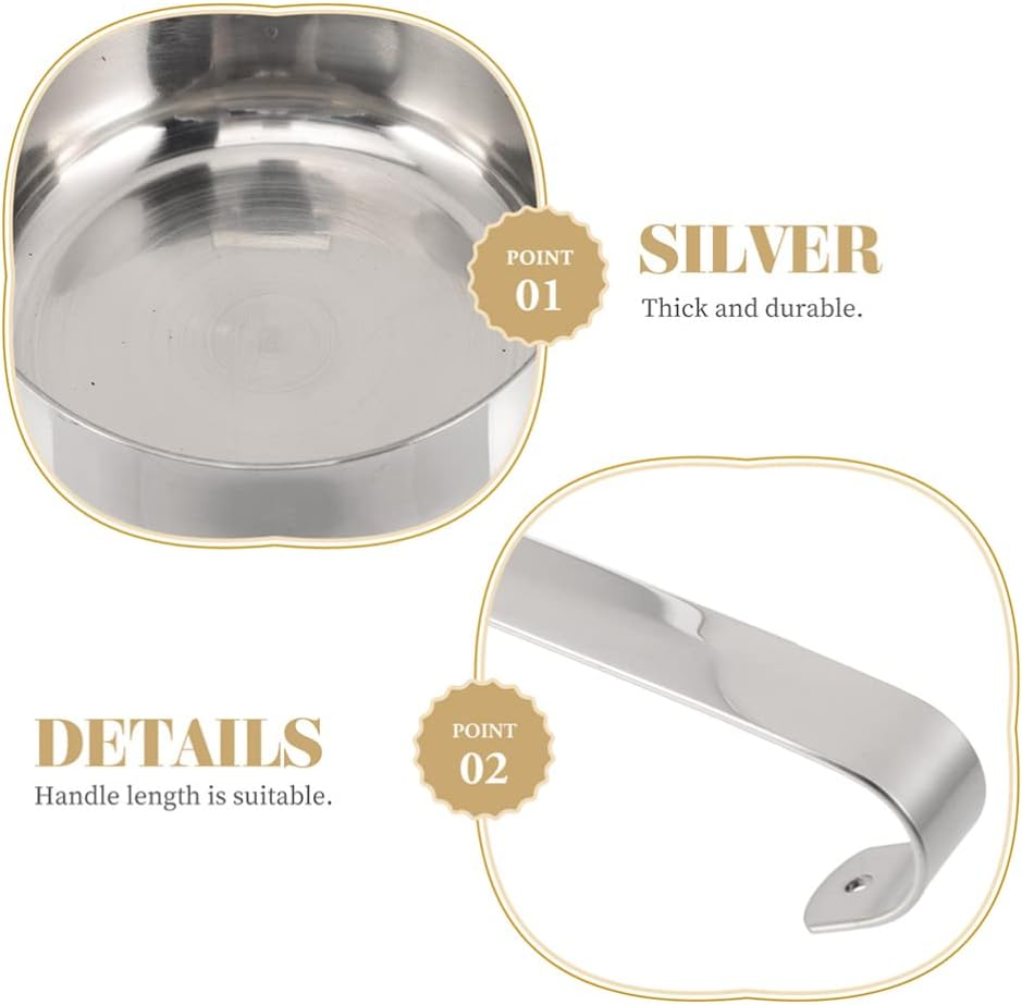 Cabilock 2Pcs Pizza Sauce Spoon and Ladle - Metal Tomato Food Spread Tool with Handle for Restaurant and Household Ketchup image number 6