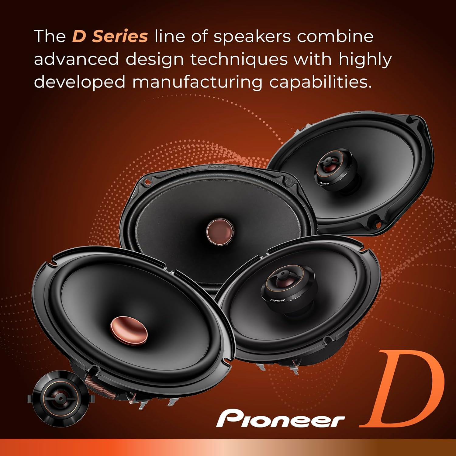 Pioneer D-Series TS-D65C 6.5&rdquo; 2-Way Speakers (Pair) &ndash; 270W Max, Crisp Highs + Clear Vocals, Ideal Factory Upgrade, Add an Amplifier for Even Better Performance image number 3