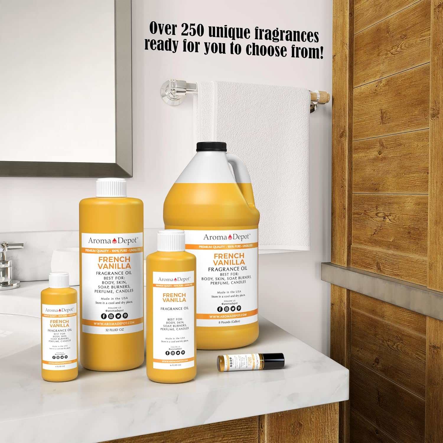 Aroma Depot French Vanilla Perfume/Body Oil (7 Sizes) Our Interpretation, Premium Quality Uncut Fragrance Oil Sweet Scent (4 Ounce Plastic Bottle (120Ml)) image number 4