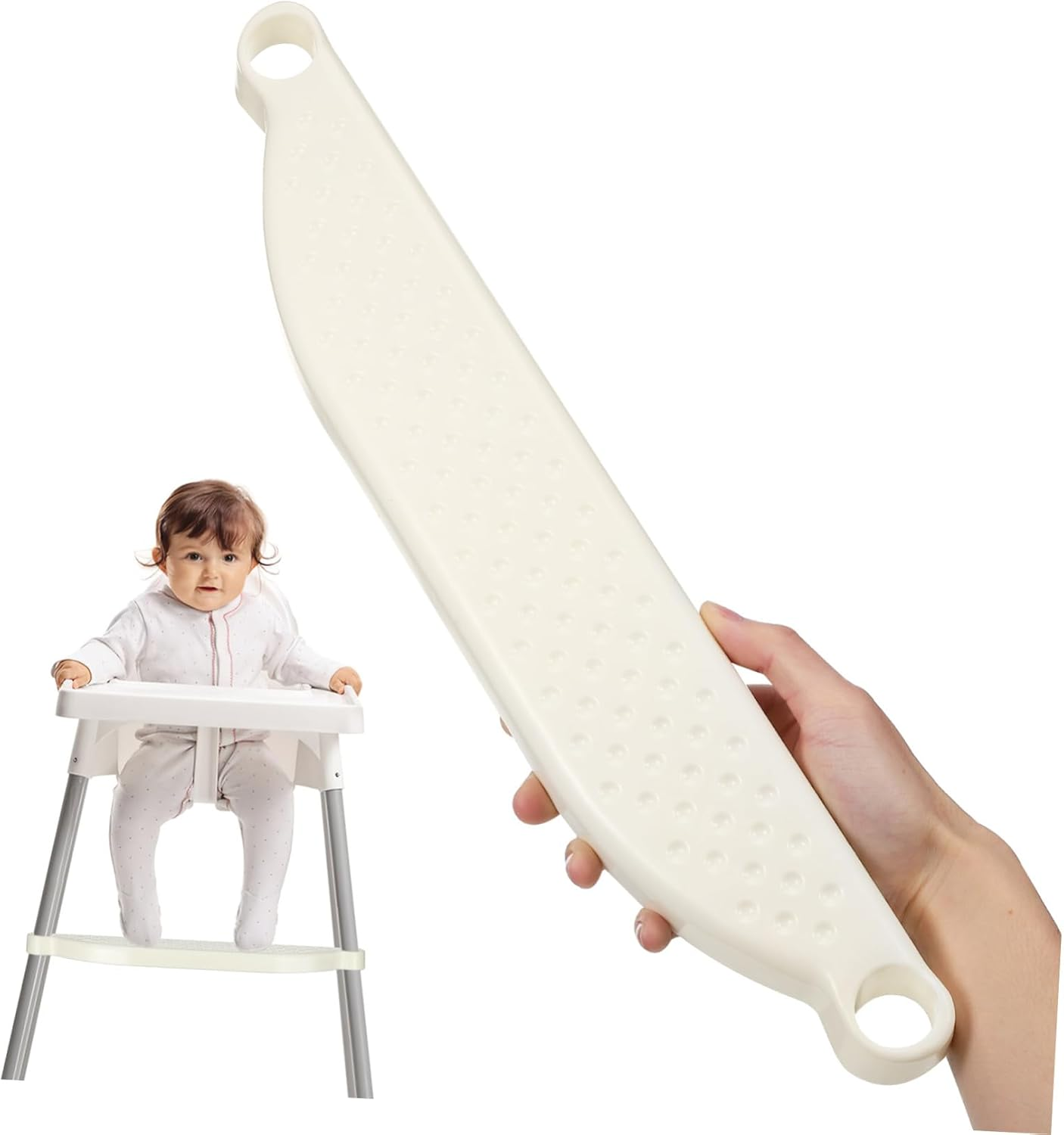 Abaodam Highchair Footrest Attachment Sturdy Plastic Replacement Footstool for Desk and Dining Chair Wide Platform Support for Growing Comfort and Stability image number 2