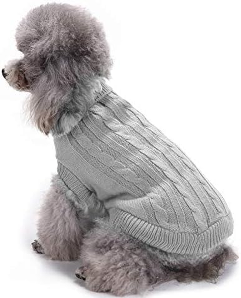 Dog Sweater, Warm Pet Sweater, Dog Sweaters for Small Dogs Medium Dogs Large Dogs, Cute Knitted Classic Cat Sweater Dog Clothes Coat for Girls Boys Dog Puppy Cat (Small, Red) image number 1
