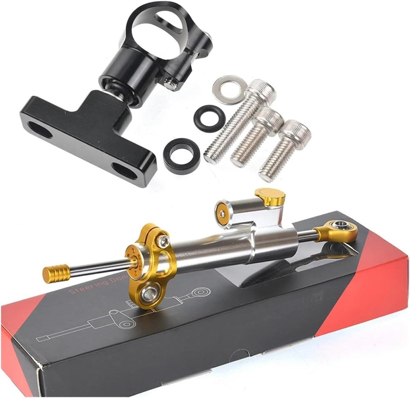 Fit for CFMOTO 800NK 2023 2024 Motorcycle Accessories Directional Damper Shock Absorber Stabilizer Steering Dampers Bracket(B12) - A1 image number 2