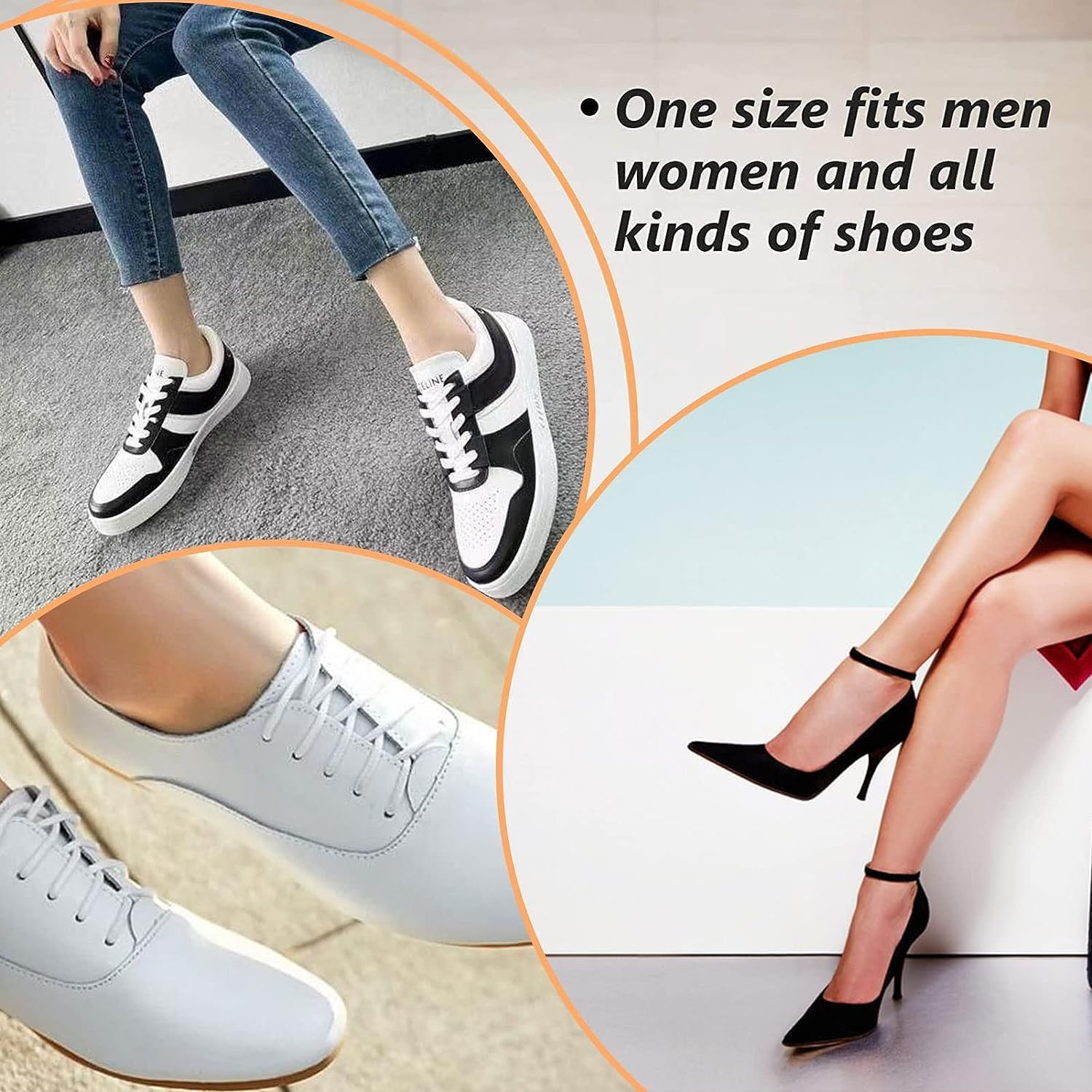 7 Pairs Metatarsal Pads, Honeycomb Fabric Forefoot Pads Soft Anti-Slip Invisible Forefoot Pads, Breathable Ball of Foot Cushions for High Heels to Relieving Foot Fatigue, 7 Colors image number 4