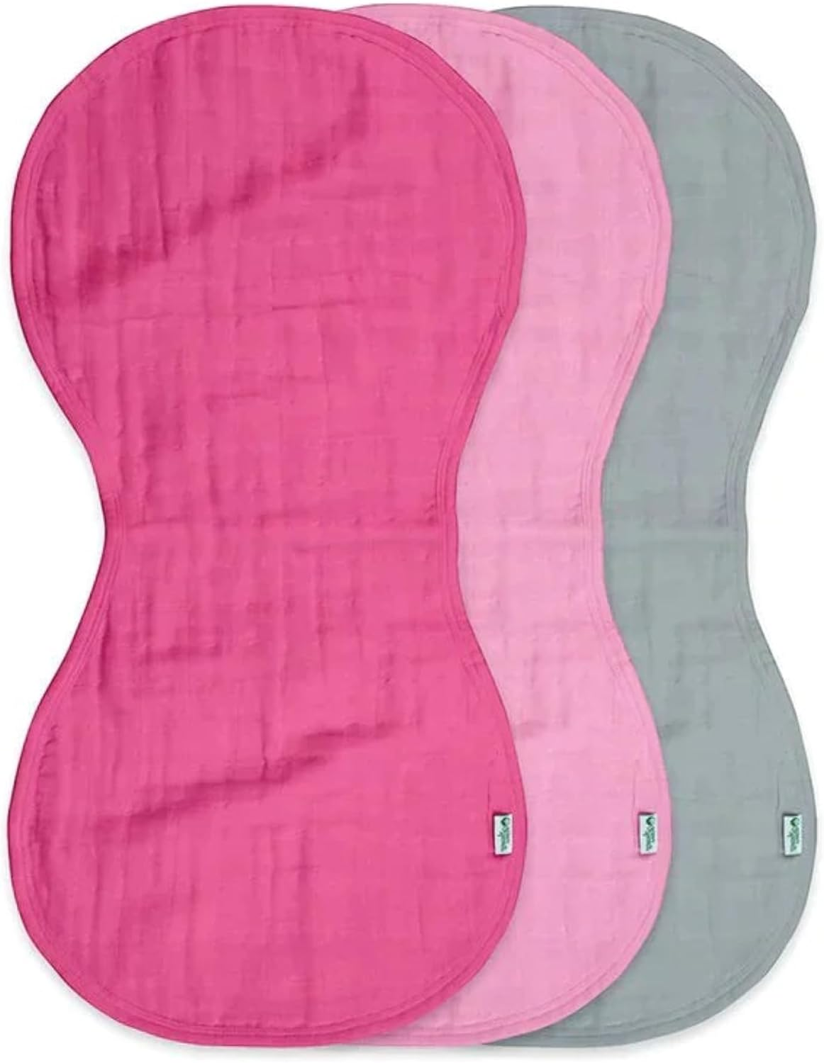 Green Sprouts Muslin Burp Cloths 3 Pieces (Assorted)