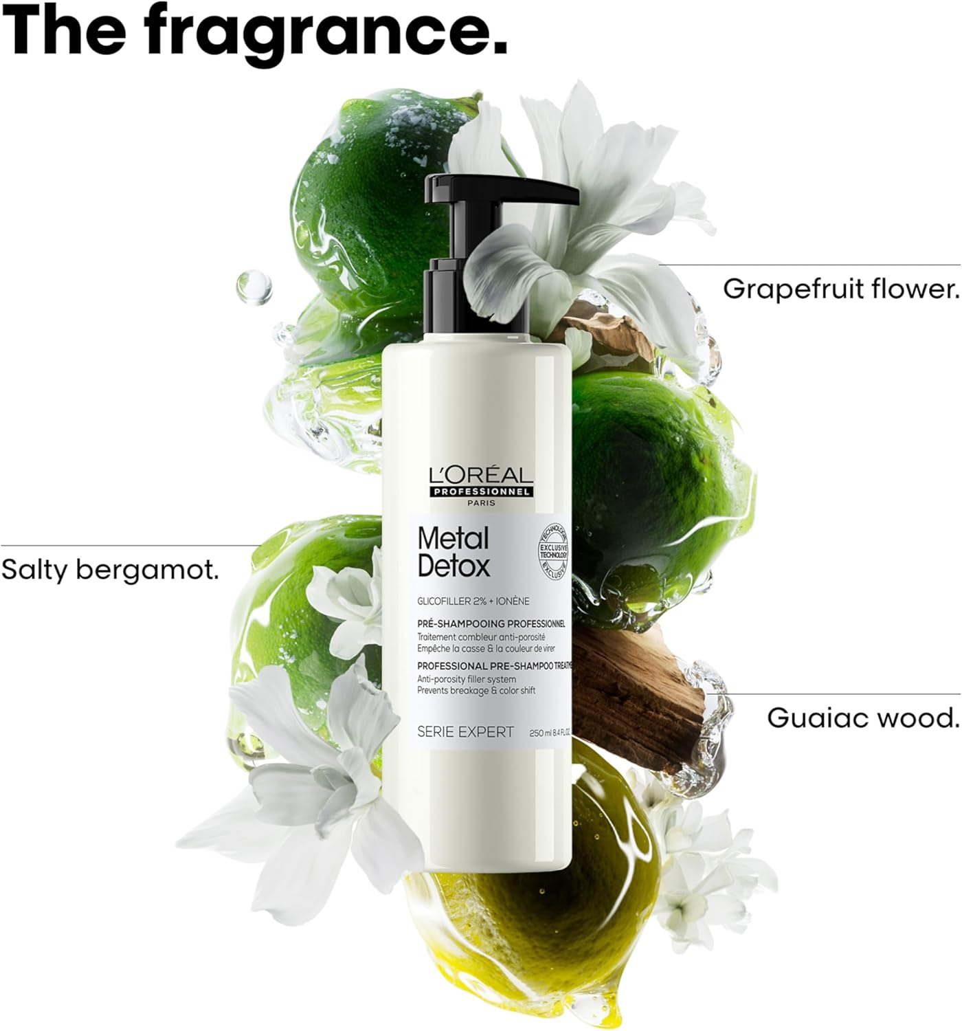 L'Or&eacute;al Professionnel Metal Detox Pre-Shampoo Treatment |Salon Grade Pre-Shampoo|Strengthens, Refills Micro-Breaks and Protects against Hard Water Metals| for Bleached, Colored, Dry and Damaged Hair Prone to Breakage | 250Ml image number 4