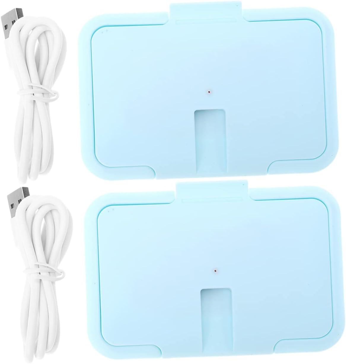 Totority 2Pcs Dry Wipes Warmer Portable Travel Tissue Heater Wet Tissue Heater for Home and Car Use Abs Material Safe and Convenient image number 2