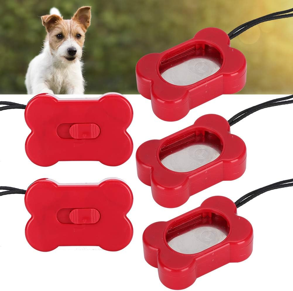 5Pcs Pet Training Clicker - 2.17X1.38X0.67Inch Pets Positive Behavior Reinforcer - Adjustable Three Gears Pet Training Clickers for Dog Reward and Train