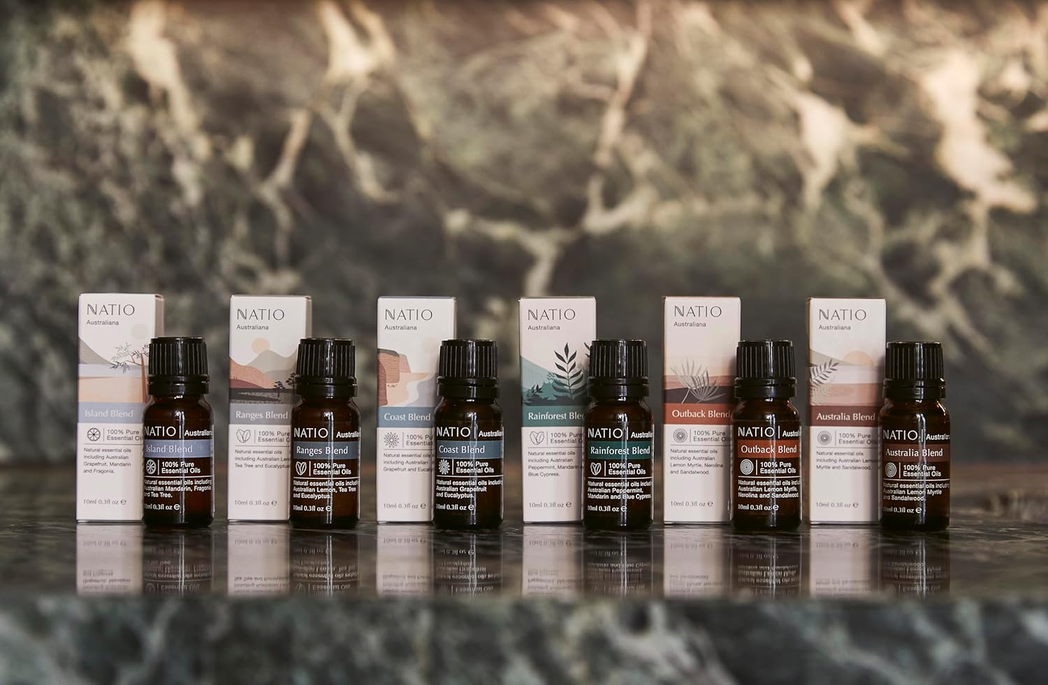 Natio Australia Australiana Pure Essential Oil Blend - Rainforest 10Ml - 100% Pure & Natural Essential Oil Blend - Mandarin, Eucalyptus, Tasmanian Peppermint, Tea Tree & Blue Cypress - Vegan Friendly & Made in Australia image number 3