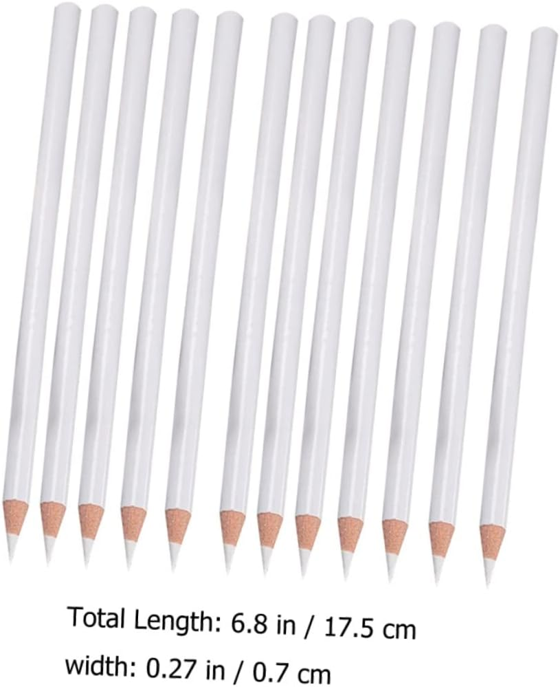 Healvian 12Pcs White Pencil Nail Nail Art Rhinestones Pen Diamond Pen Nail Art Point Pen Nail Art Pencil Nail Point Pen Nail Art Tool Rhinestones Picker image number 1