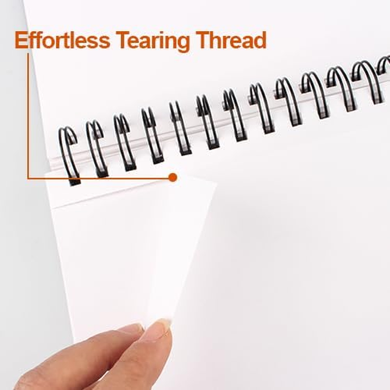 COZY CORE Spiral Bound Sketchbook, 9X12 Inch 100-Sheet (68Lb/100Gsm) Acid-Free Art Paper Pad, Drawing Painting Sketching Writing Notebook for Kids Adults Beginners Artists image number 6