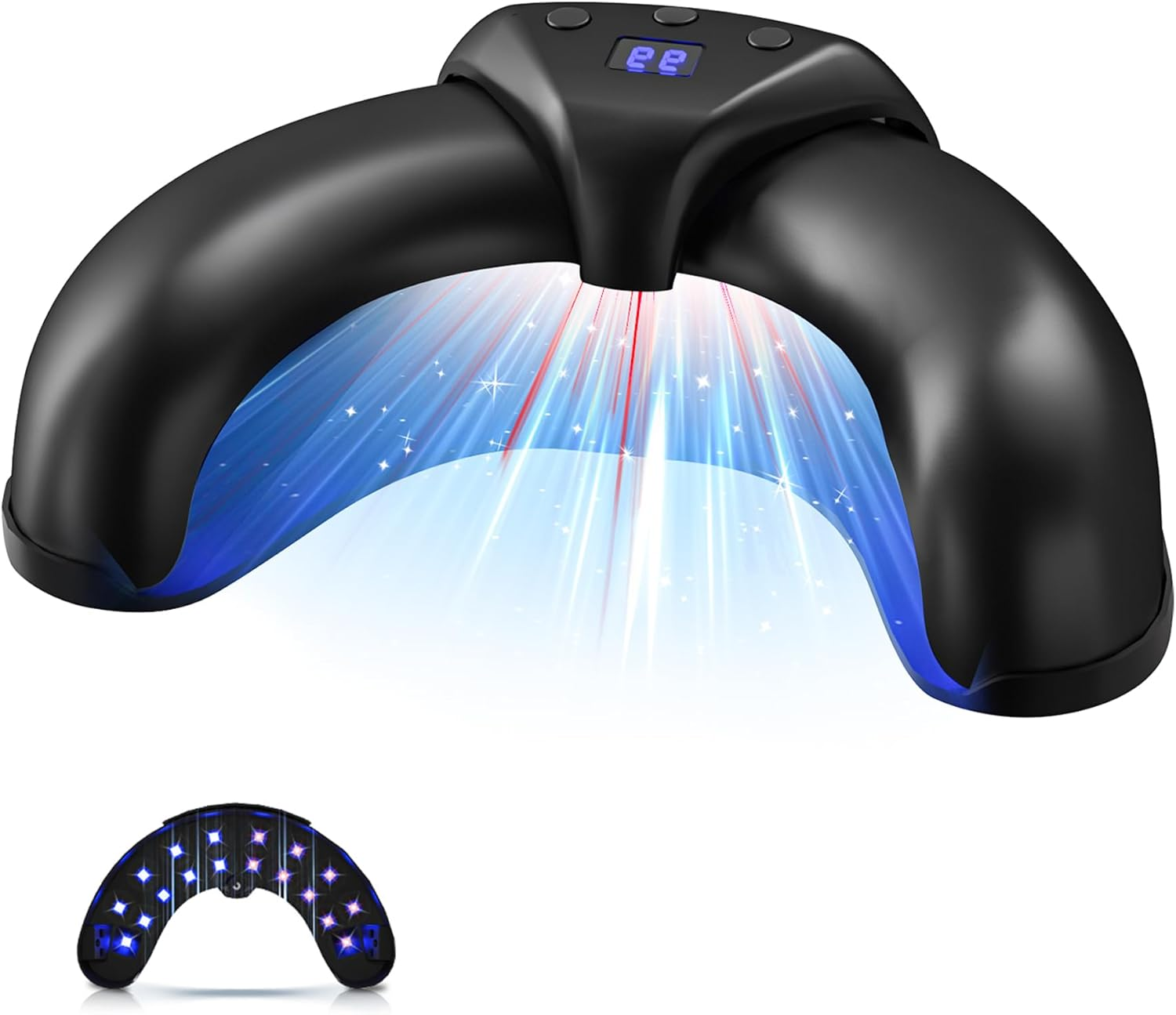 2025 6.0 Nail Fungus Lase, Dual Wavelength Technology, 470 Nm Blue & 905 Nm Infrared, Intelligent 3 Time 30S/60S/99S, Ultraportable Folding Design (White) Antifungal Laser