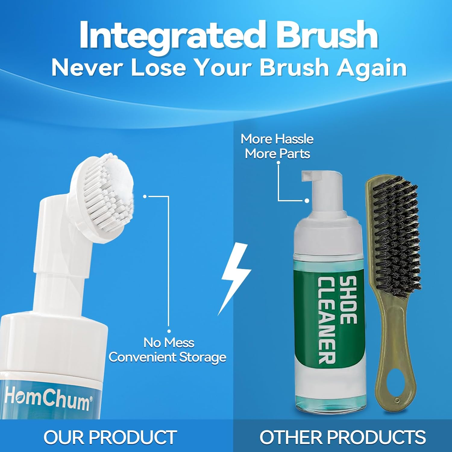 Sneaker Cleaner Shoe Cleaner Shoe Cleaning Kit Water-Free Foam, 6.8 Oz image number 4