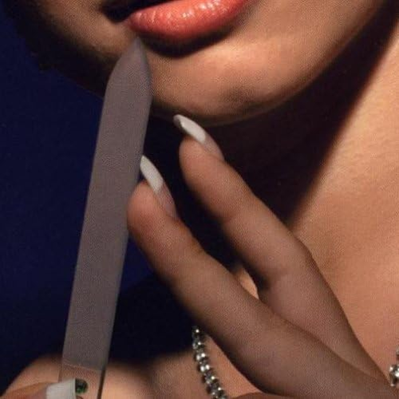 Brajek Glass Nail File 140Mm Single Sided (Pink Gradient #07)