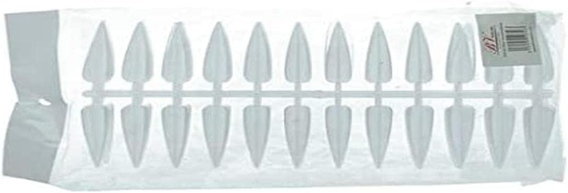 Bella Vida Stiletto Transparent Nail Tips 240U, Unique, Standard
