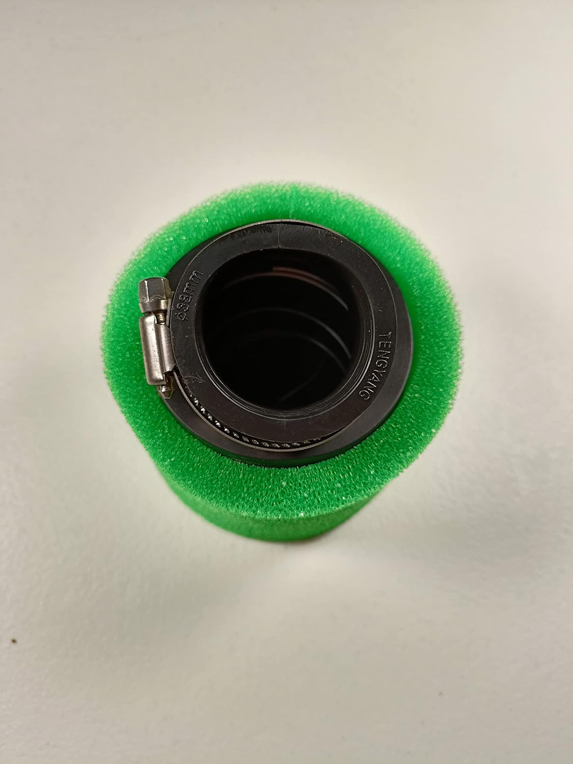 GREEN 37MM 38MM BENT ANGLED FOAM AIR FILTER POD PIT QUAD DIRT BIKE ATV BUGGY image number 1