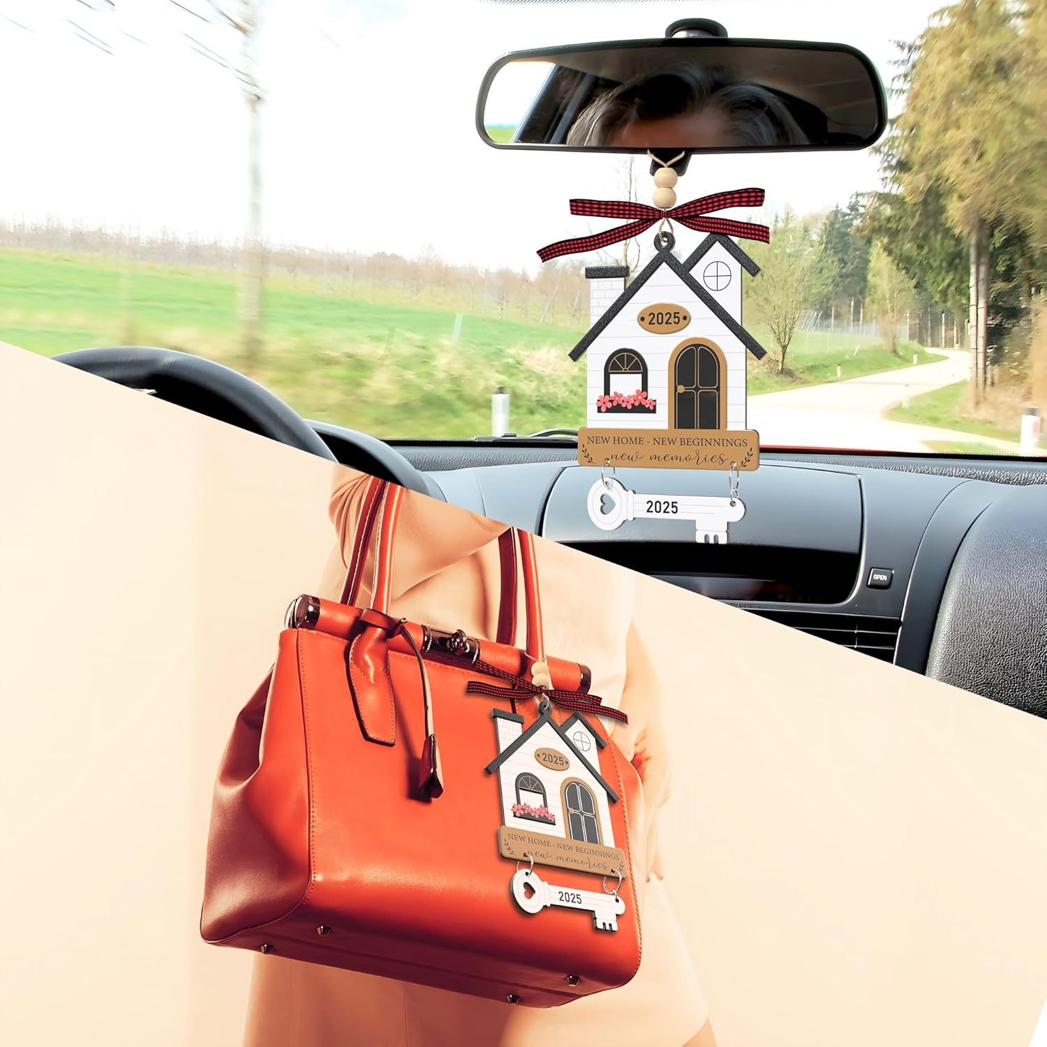 Housewarming Gift for New Home Owners - Unique Home Ornament for Women & Couples - House Warming Present for New Beginnings - Metal Christmas Ornament 2025 - Wedding, Anniversary, Welcome Gift Ideas - 2025 New Home 06 image number 3