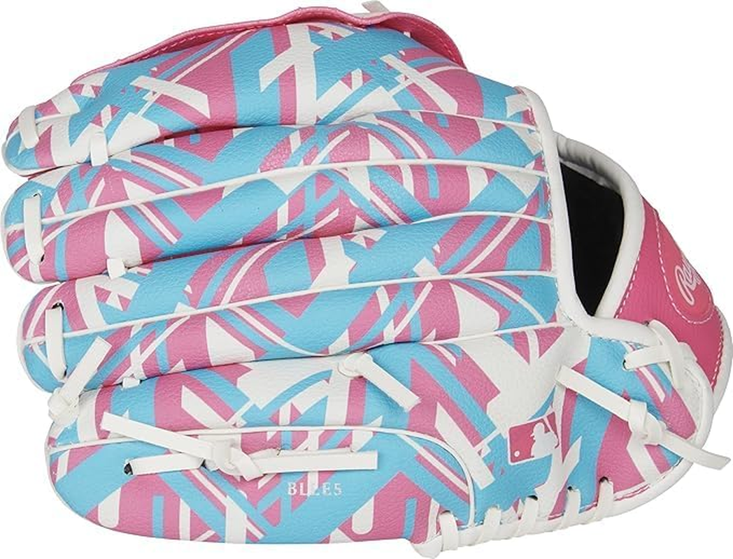 'Rawlings | Remix T-Ball & Youth Baseball/Softball Glove | Sizes 9'' - 10.5''' - Right Hand Throw, Pink image number 6