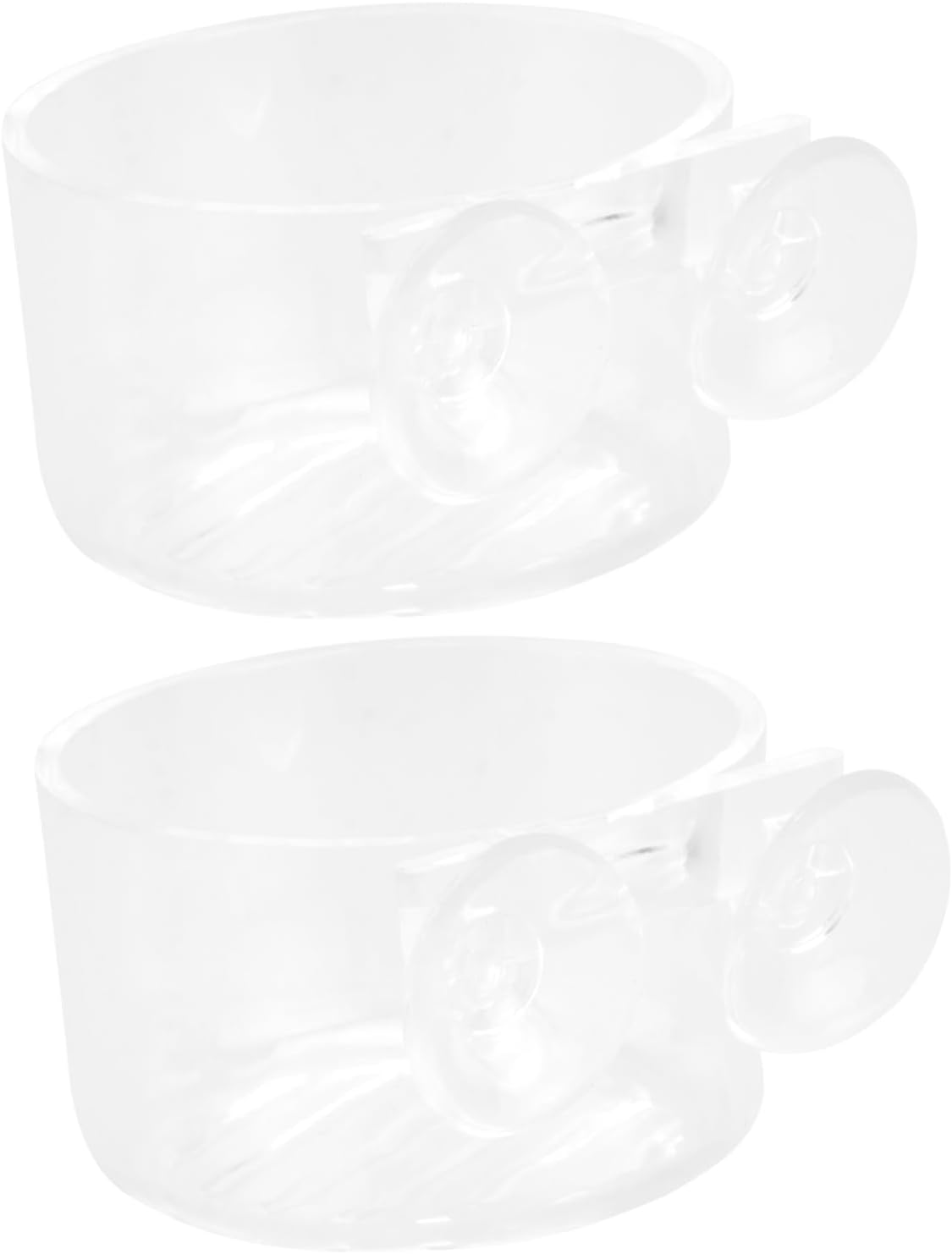 FRCOLOR 2Pcs Acrylic Fish Feeder Cup Floating Aquarium Feeder Red Worms Food Holder Feeding Ring Aquatic Supplies Automatic PET Fish Tank image number 3