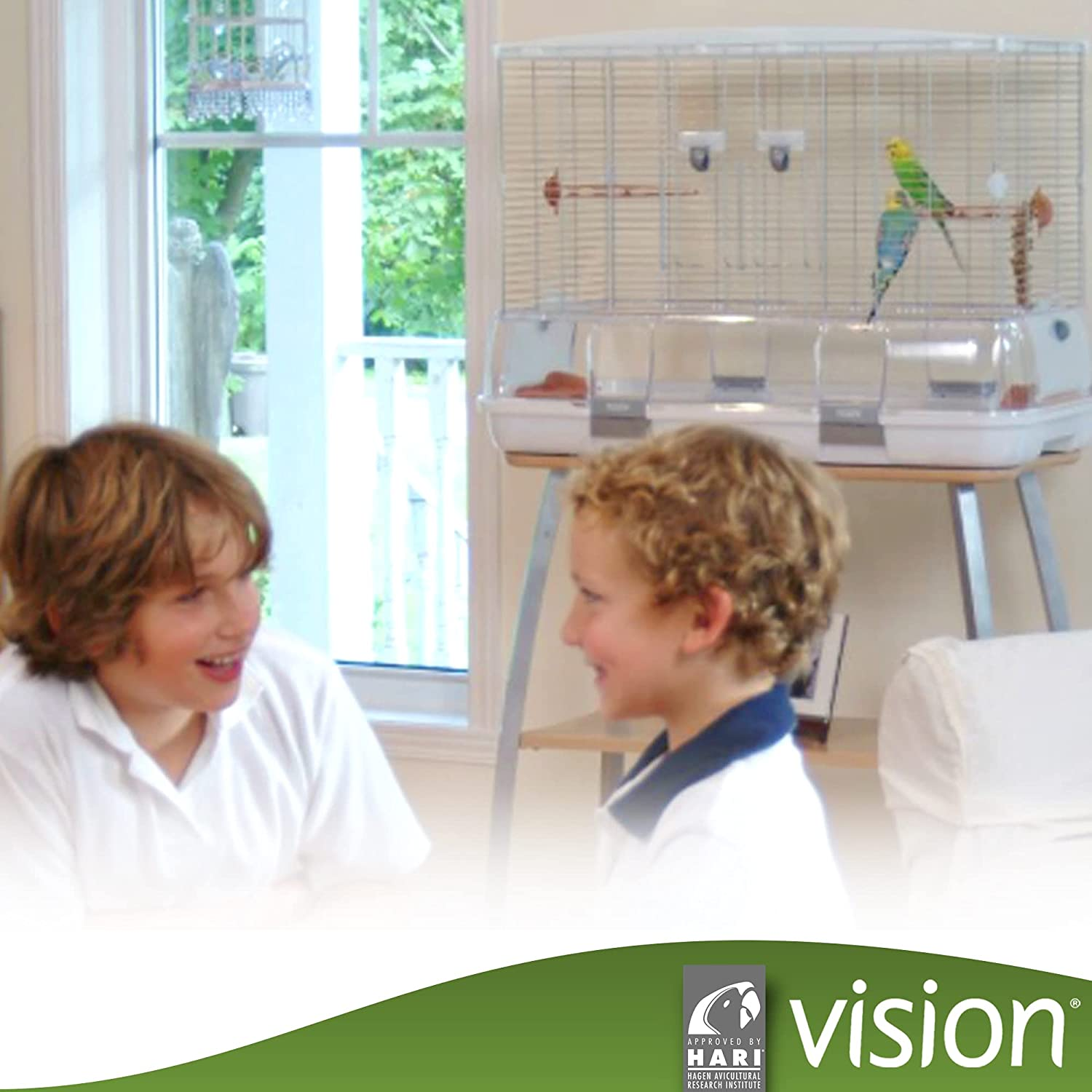 Vision M01 Wire Bird Cage, Bird Home for Parakeets, Finches and Canaries, Medium image number 6