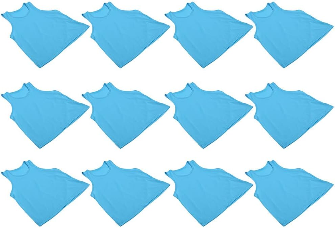 Size Kid Sports Vest, Training Bibs, Blue Lightweight Size Cycling Sports Dancing and Fishing for Soccer Basketball Outdoor Sports Ball Sports Running image number 3