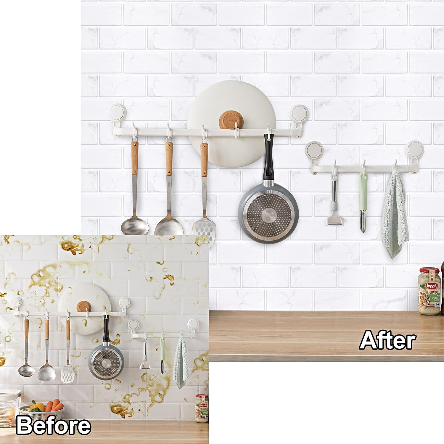 Ztowoto 12 PCS Tile Stickers Self Adhesive,Waterproof Peel and Stick Wall Tiles 30X15 Cm，Non-Slip 3D Stick on Tiles，Self Adhesive Wall Tiles for Bathroom Kitchen Living Room Bedroom (12, Blue-Gray) image number 2