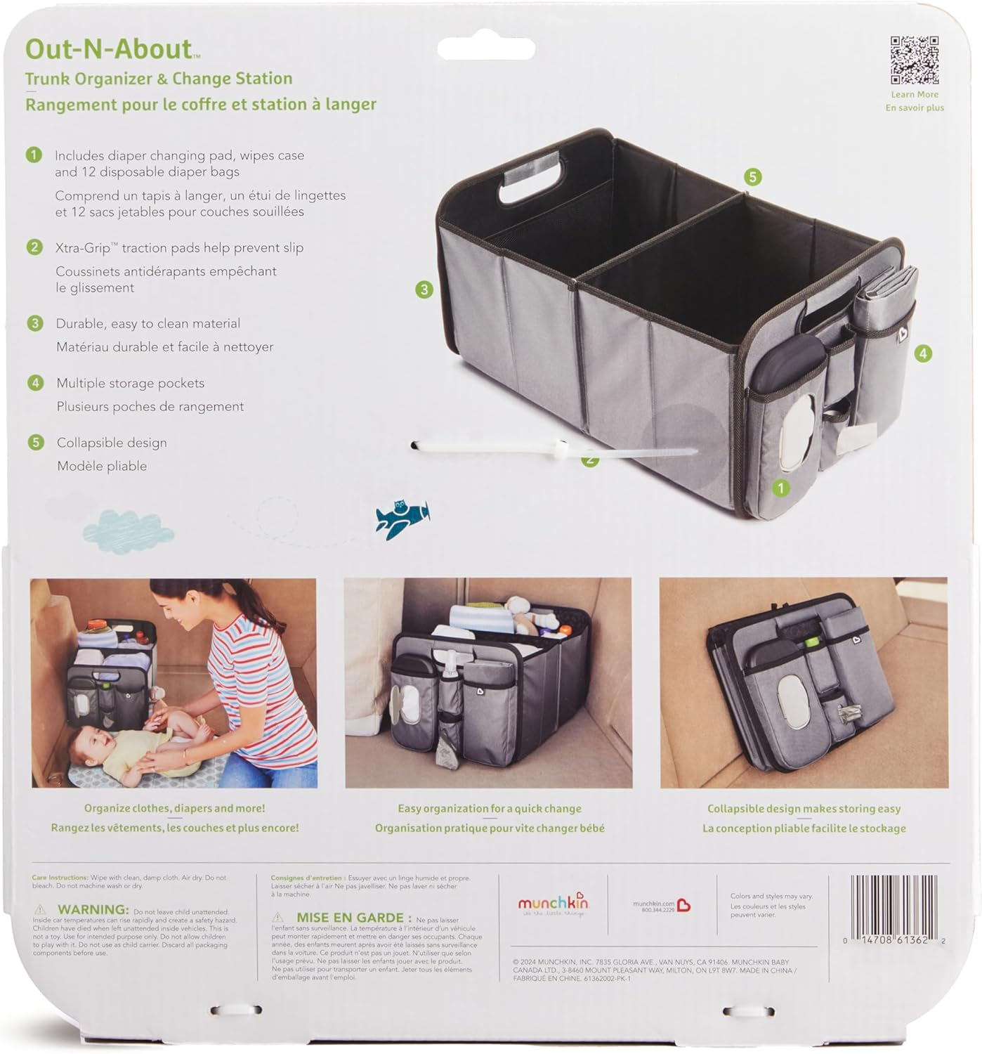 Munchkin&reg; Brica&reg; Out-N-About&trade; Collapsible Trunk Organizer & Diaper Changing Station image number 5
