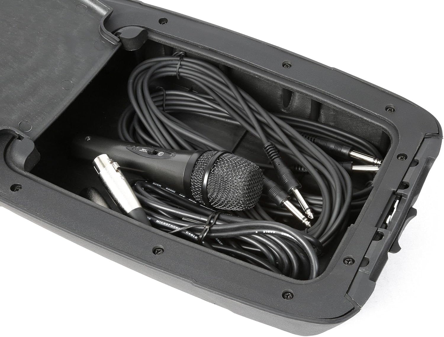 Vonyx PSS302 Portable PA System DJ Karaoke System Speaker Box System with Mixer and Stand 300 Watts MAX. Bluetooth Mp3-Compatible USB Slot SD Card Slot 2 X Tripod Carrying Bag image number 3