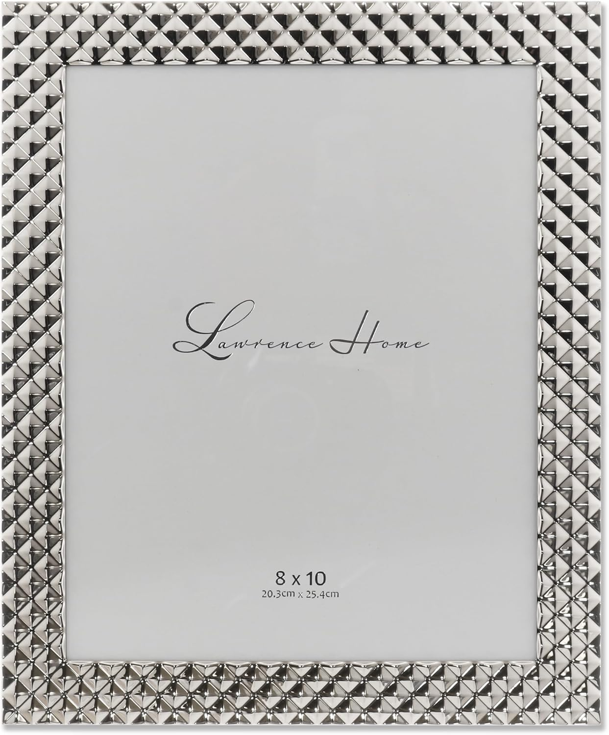 Lawrence Frames Metal Frame, Diamond Pattern, Black Smoke, 4X6 image number 6