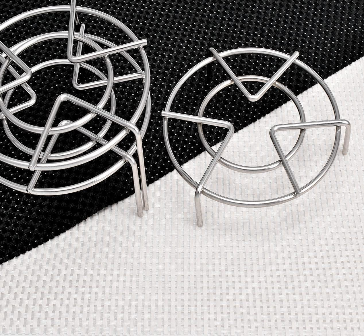 Steam Rack - 3Pcs 5.5Inch Stainless Steel Tall Trivets for Electric Pressure Cooker image number 4