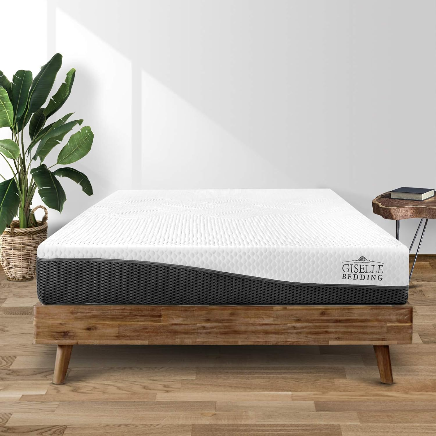 Giselle Bedding Single Mattress, Memory Foam Mattresses Floor Mat for Bedroom High Density Firm Feel Pressure Relief Cooling Technology, 21Cm Thickness Cool Gel Non Spring Bed image number 3