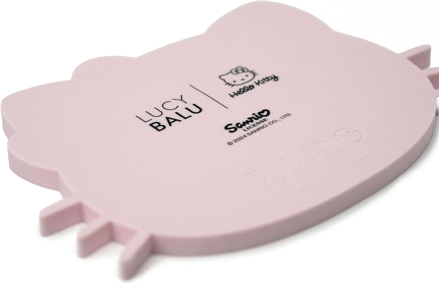 Lucybalu X Hello Kitty ZENCAT Licking Mat for Cats | Cat Lick Mat | Slow Feeder | Lick Mat Made of Food-Grade Silicone | Silicone Mat for Licking | Pink image number 3