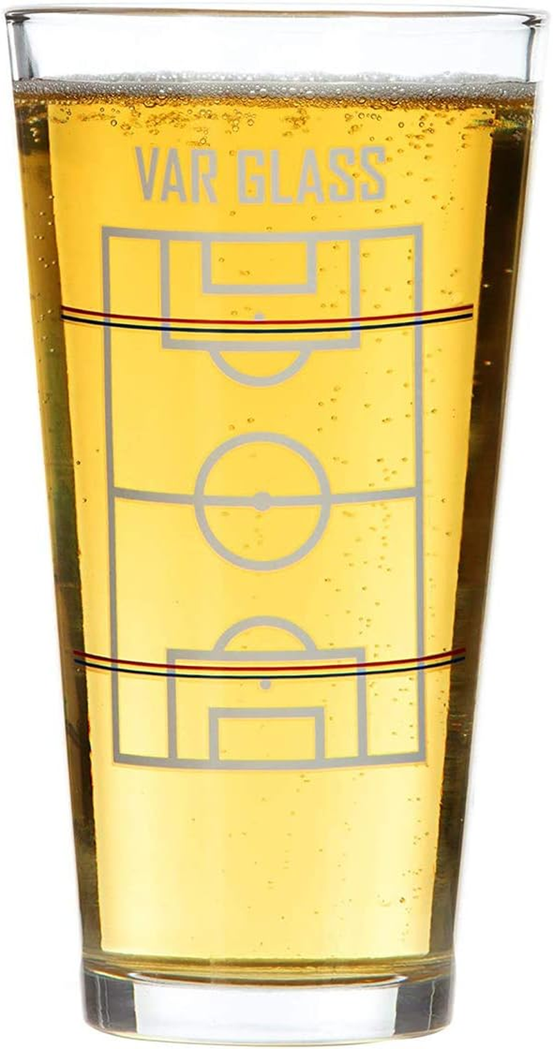 CKB LTD VAR Beer Glass and Drinking Game - Football Theme - Novelty Gift Set - 570Ml image number 2