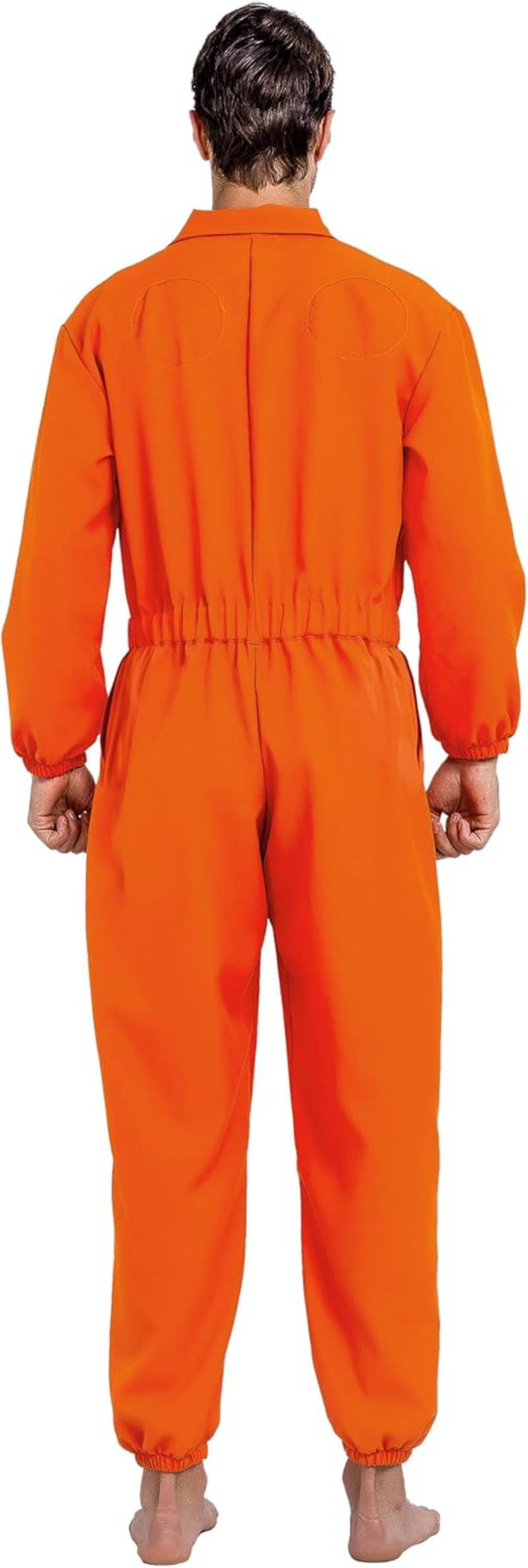 Spooktacular Creations Orange Prison Jumpsuit Men, Prison Costume Adult for Halloween Costumes with Name Tag image number 6