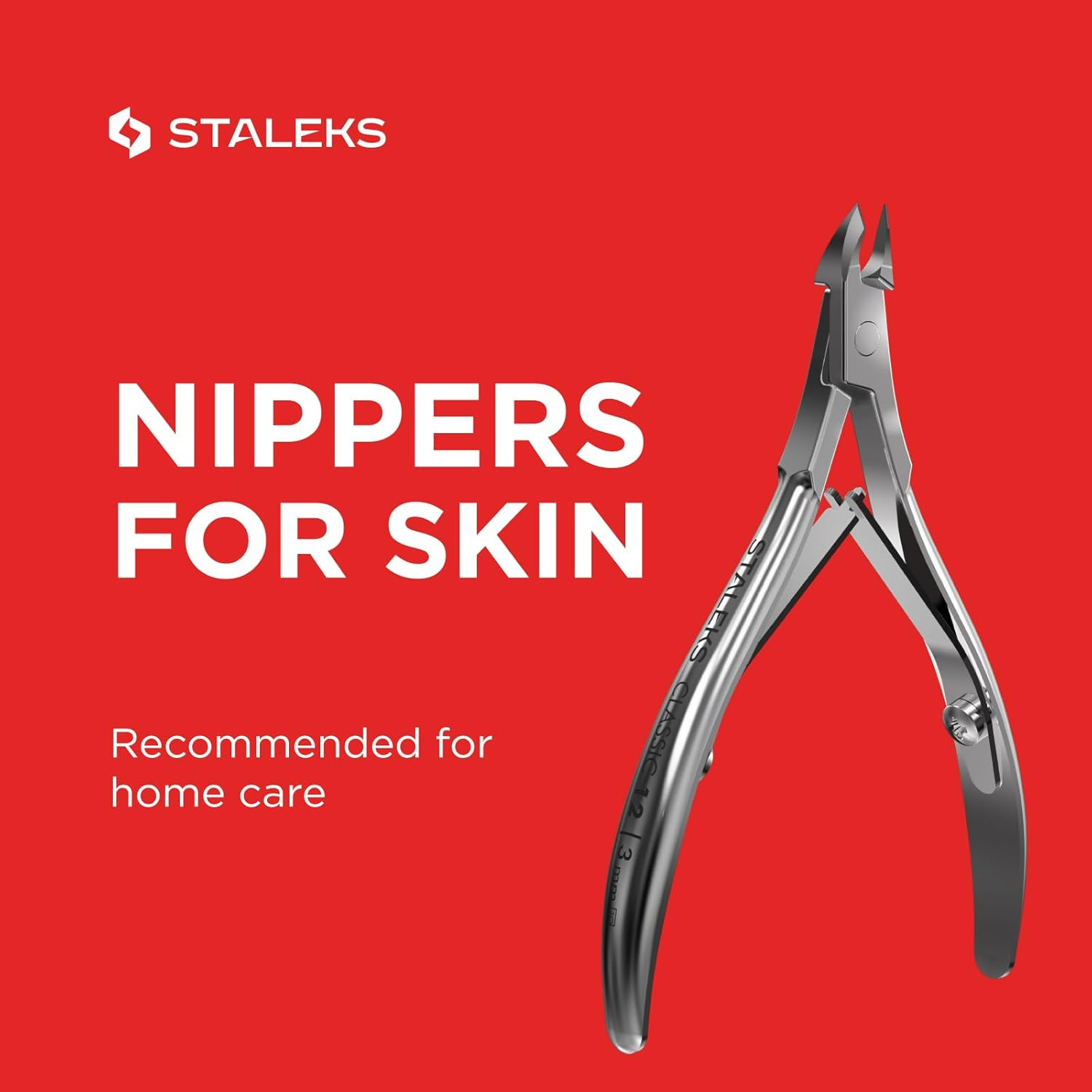 Staleks Pro Classic Series 12 Cuticle Nippers 1/4 Jaw 0.12 Inch (3Mm) Manicure Tool Professional Home Salon Use NC-12-3 image number 1