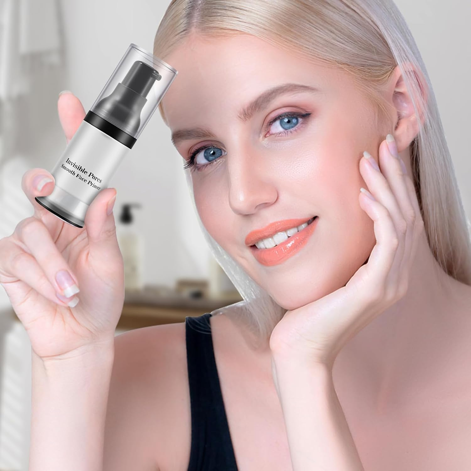 Hydrating Face Primer,Makeup Primer,Pore Minimizing Primer,Smooth Skin & Long-Lasting,Makeup Base,Blur and Redness Control image number 5