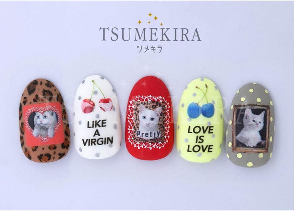 TSUMEKIRA NN-DXD-103 Nail Stickers, Dog X Daisy, Produce 2, Playful Cats image number 2